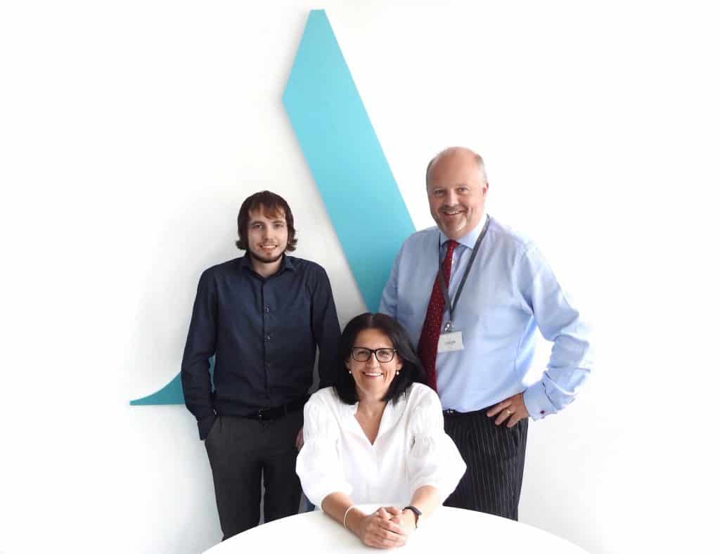 Justin, Amanda & Tom from Aston Shaw's Corporate Finance Team 
